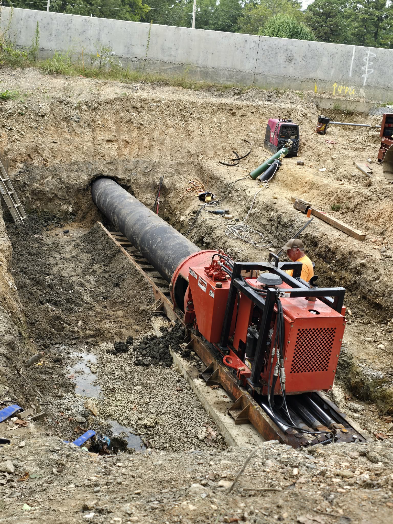 I-30 sewer bore